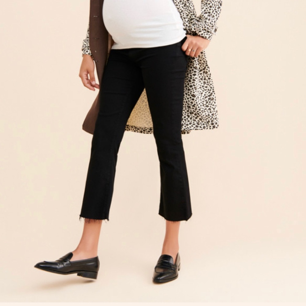 Paige Colette Crop Maternity Jeans